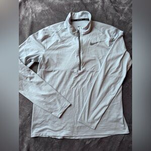 Nike Dri-fit Light Blue Long Sleeve Quarter-Zip